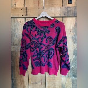 Vintage Funky Pink Sweater